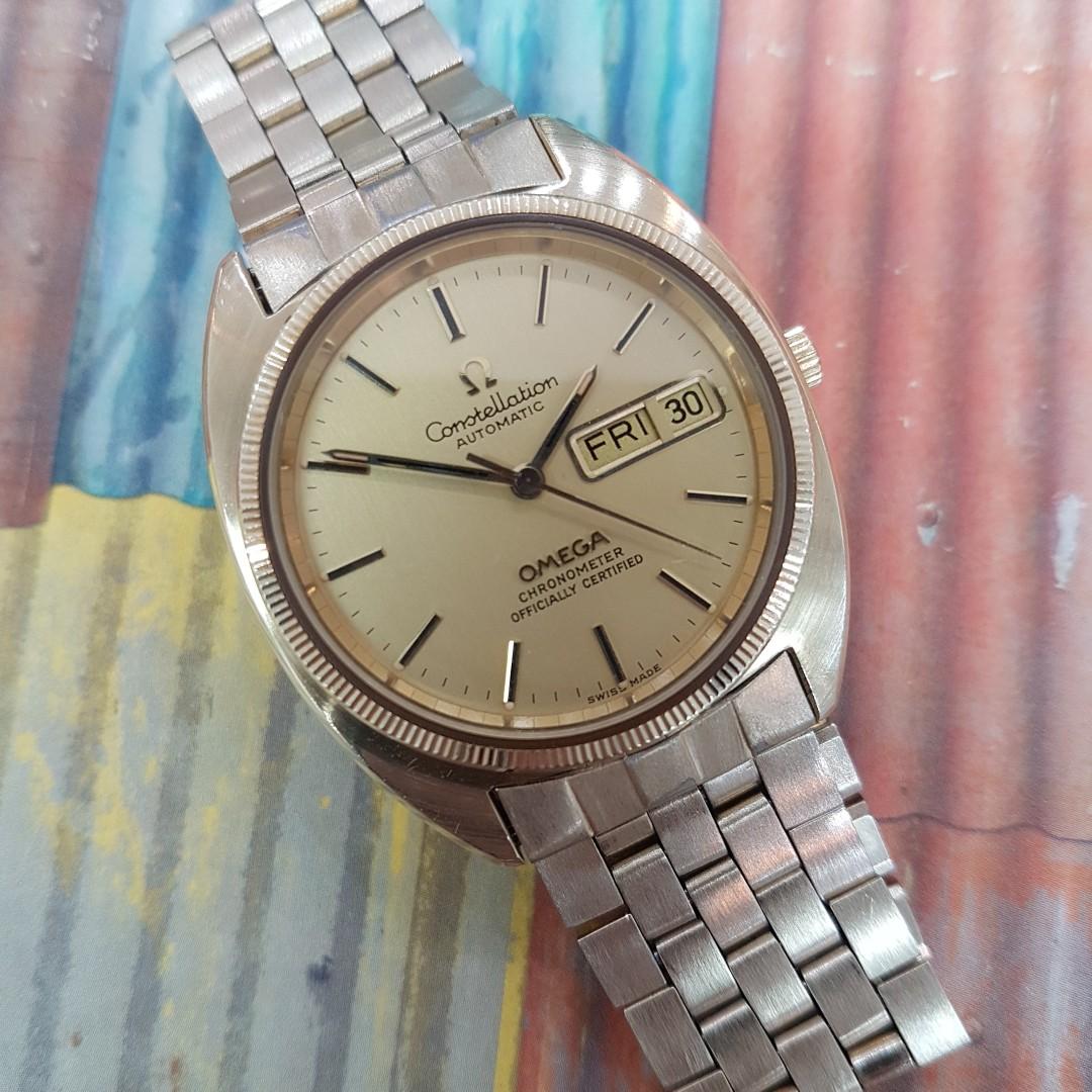 Omega constellation top gold cap