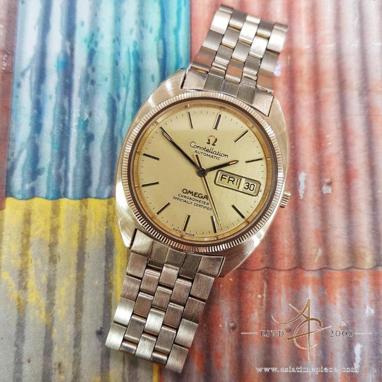 Vintage omega constellation mens watch on sale
