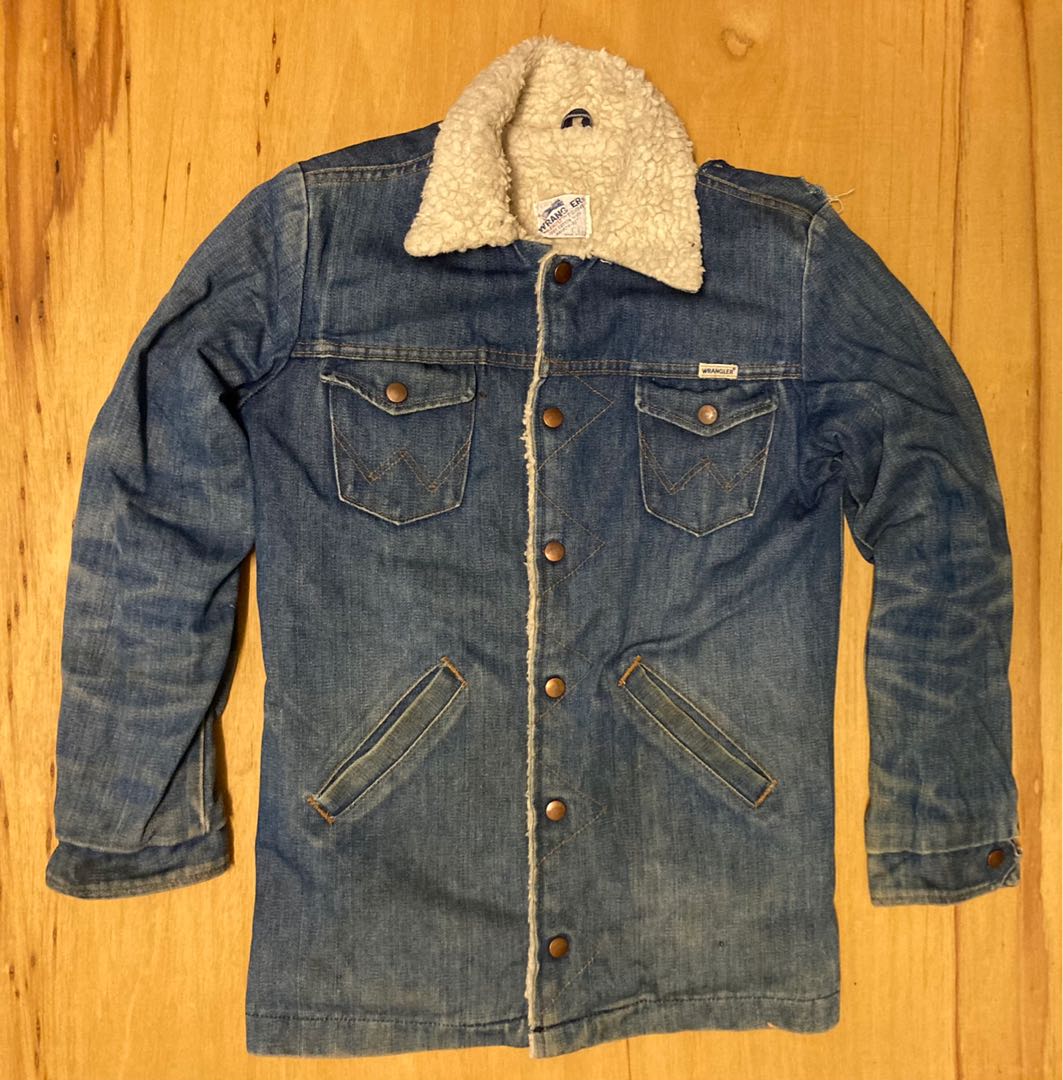 Vintage wrangler sherpa best sale jacket