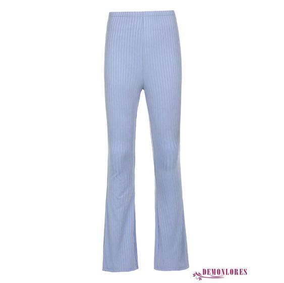 y2k high waist baby blue pants, Women's Fashion, Bottoms, Jeans on Carousell