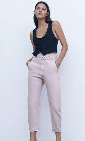 ZARA JEANS LILAC, Fesyen Wanita 