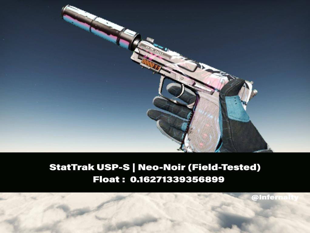 (0.16FV) StatTrak USP-S Neo Noir FT CSGO SKINS KNIVES, Video Gaming ...