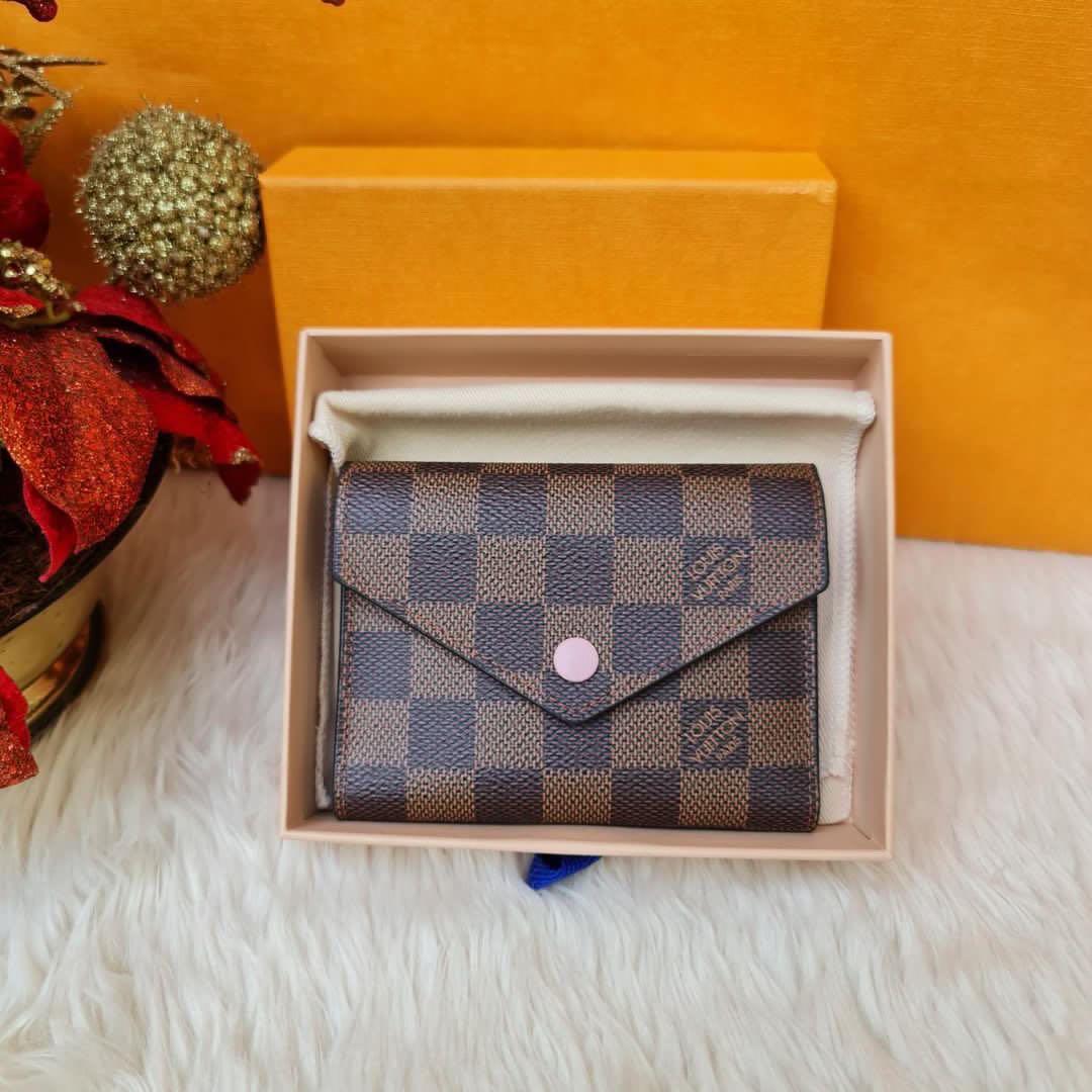 PRE-ORDER: Louis Vuitton LV Limited Edition Rose Damier Ebene Victorine  Wallet, Luxury, Bags & Wallets on Carousell