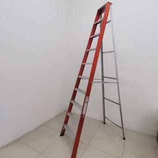 10 steps aluminium ladder