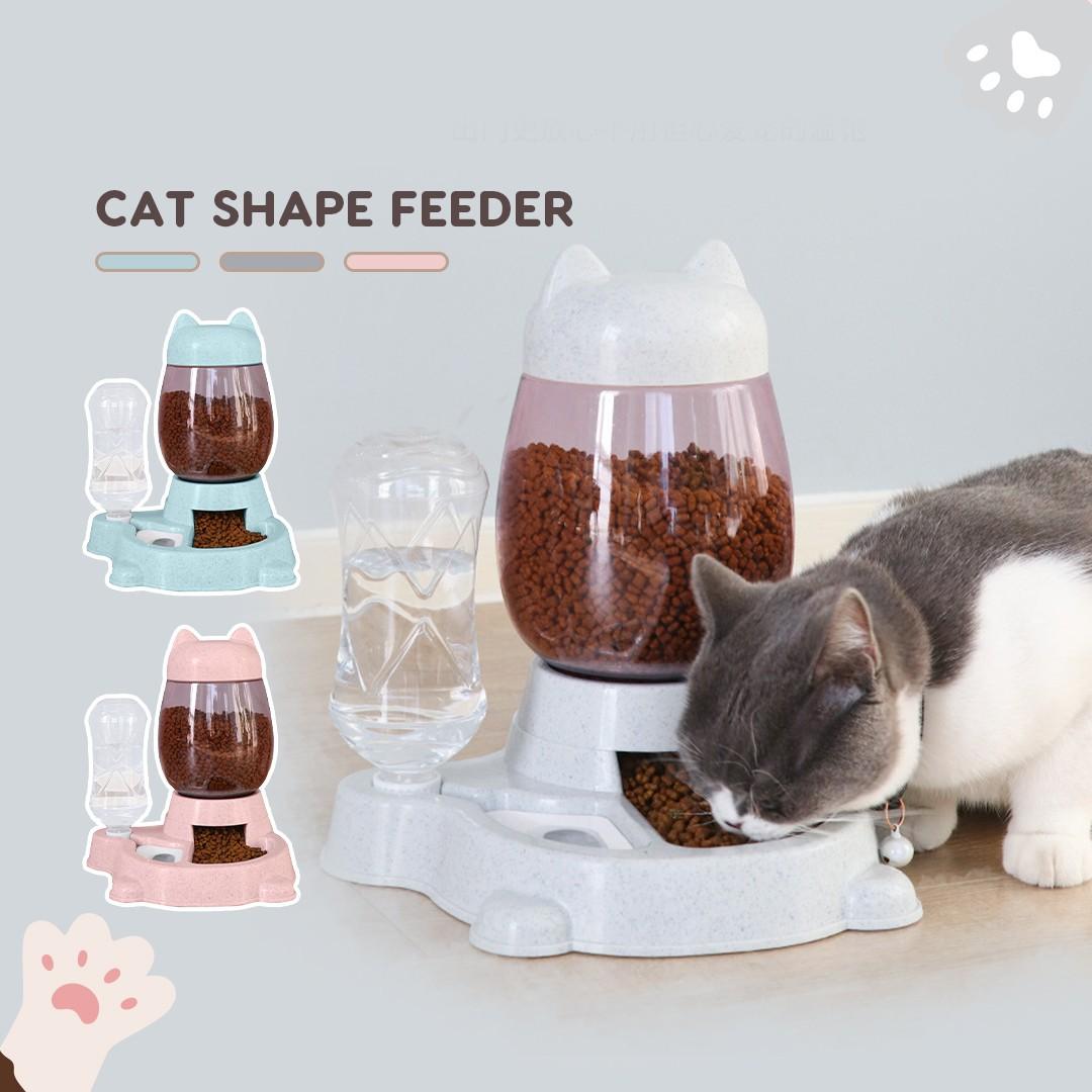 Automatic food and water dispenser for cats sale