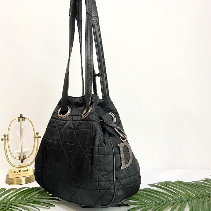 Dior  Bags  Christian Dior Quilted Lambskin Cannage Bucket Bag  Poshmark
