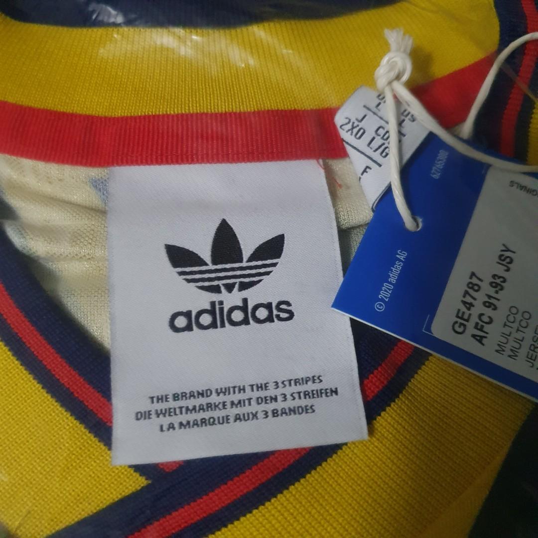 Adidas Arsenal 91-93 Retro Jersey, Men 
