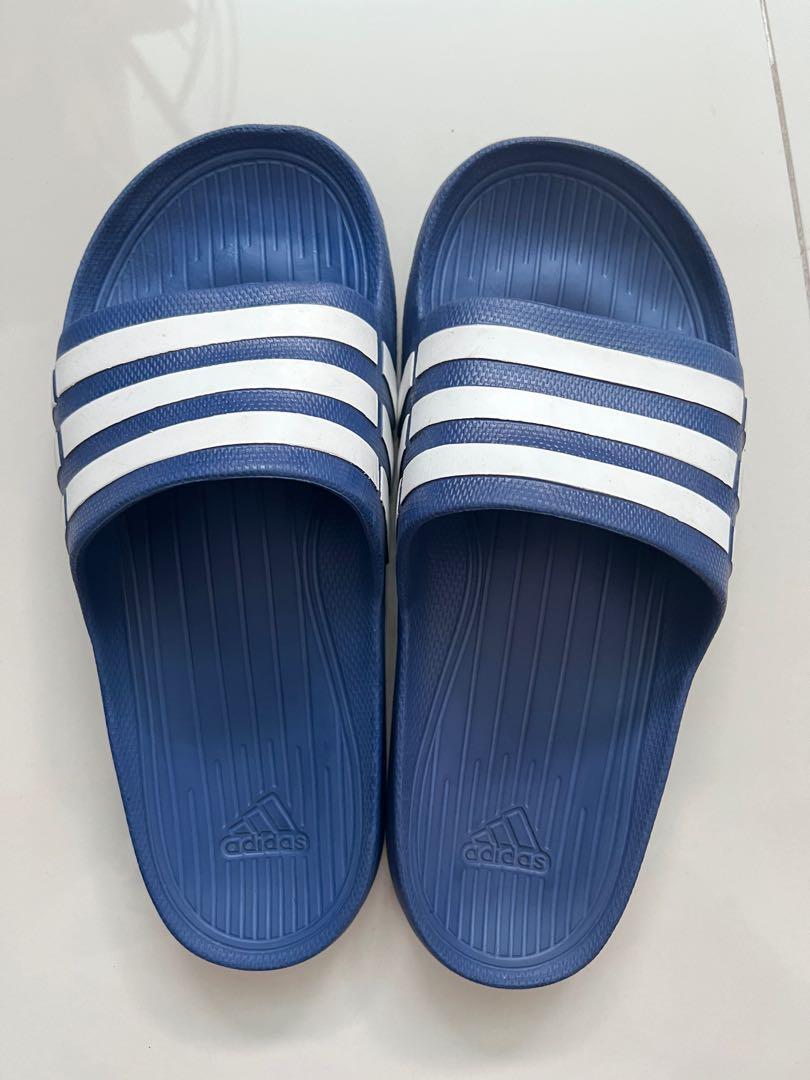 Furry adidas slides online