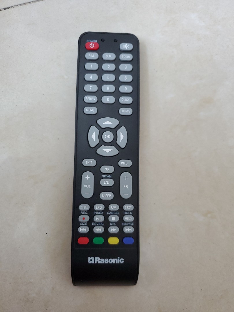 AID. Rasonic。樂信牌。電視機 遙控。TV Remote。, 家庭電器, 電視 & 其他娛樂, 電視組件及配件 Carousell
