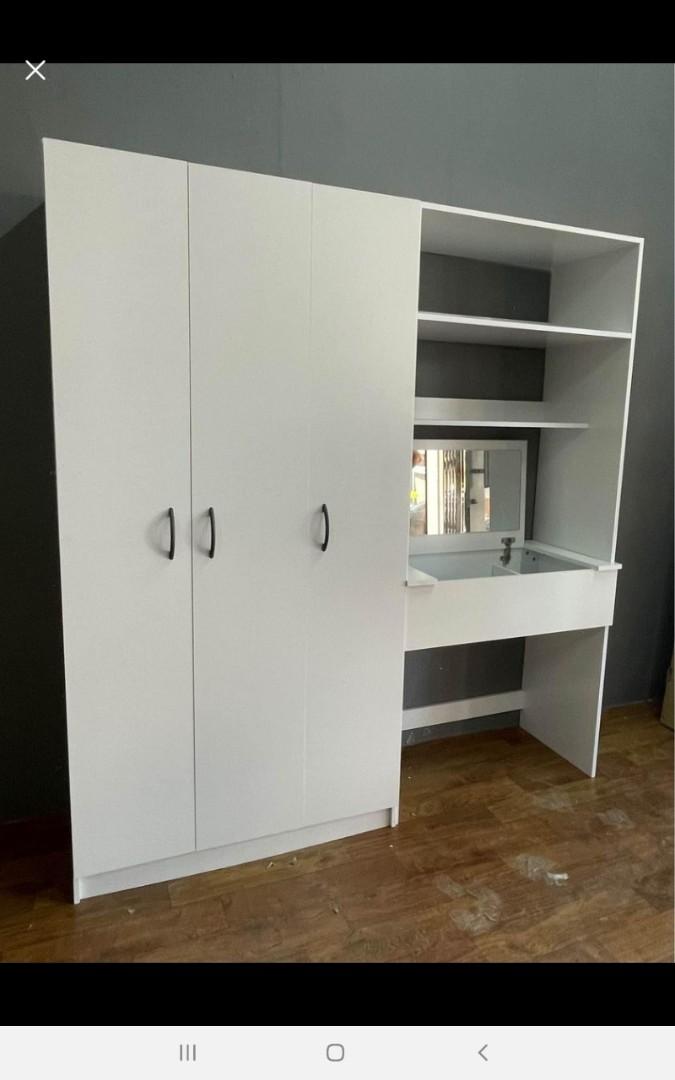 Almari Solek Mirror Baru, Furniture & Home Living, Furniture, Shelves ...