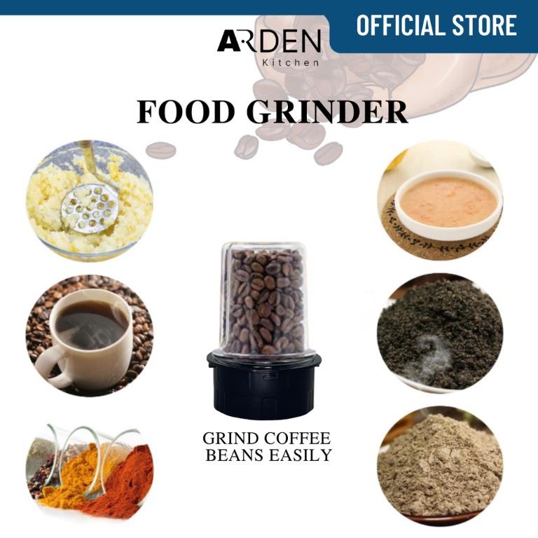 Arden 1.5L Glass Jar Table Blender w Grinder, Smoothies with 6blade removable Stainless Steel