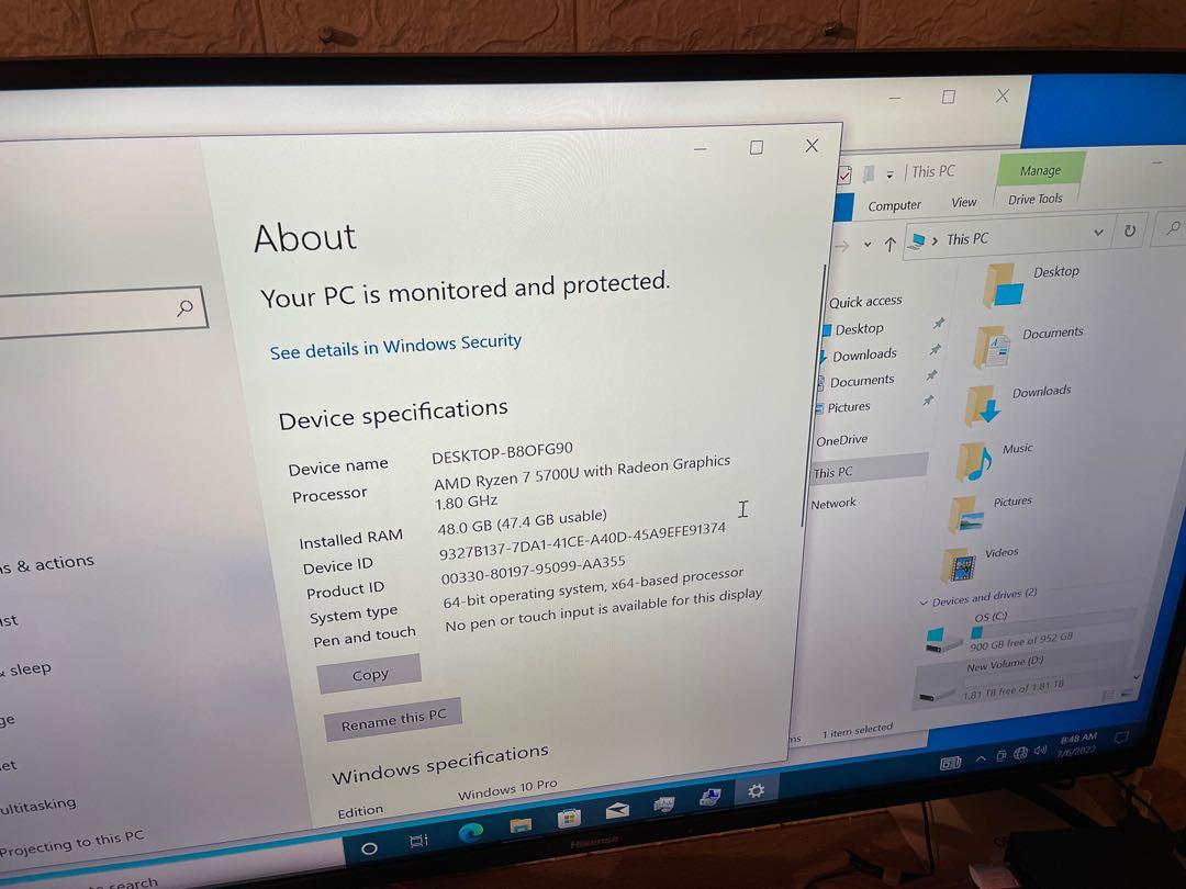 ASUS MINI PC PN51E1, 電腦＆科技, 桌上電腦 Carousell