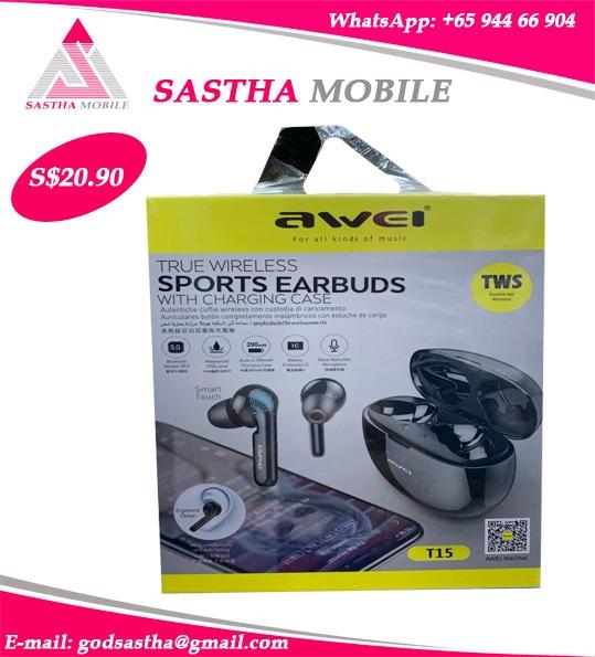 AWEI T15 Wireless Bluetooth SPORTS EARBUDS 20.90 Audio Headphones Headsets on Carousell