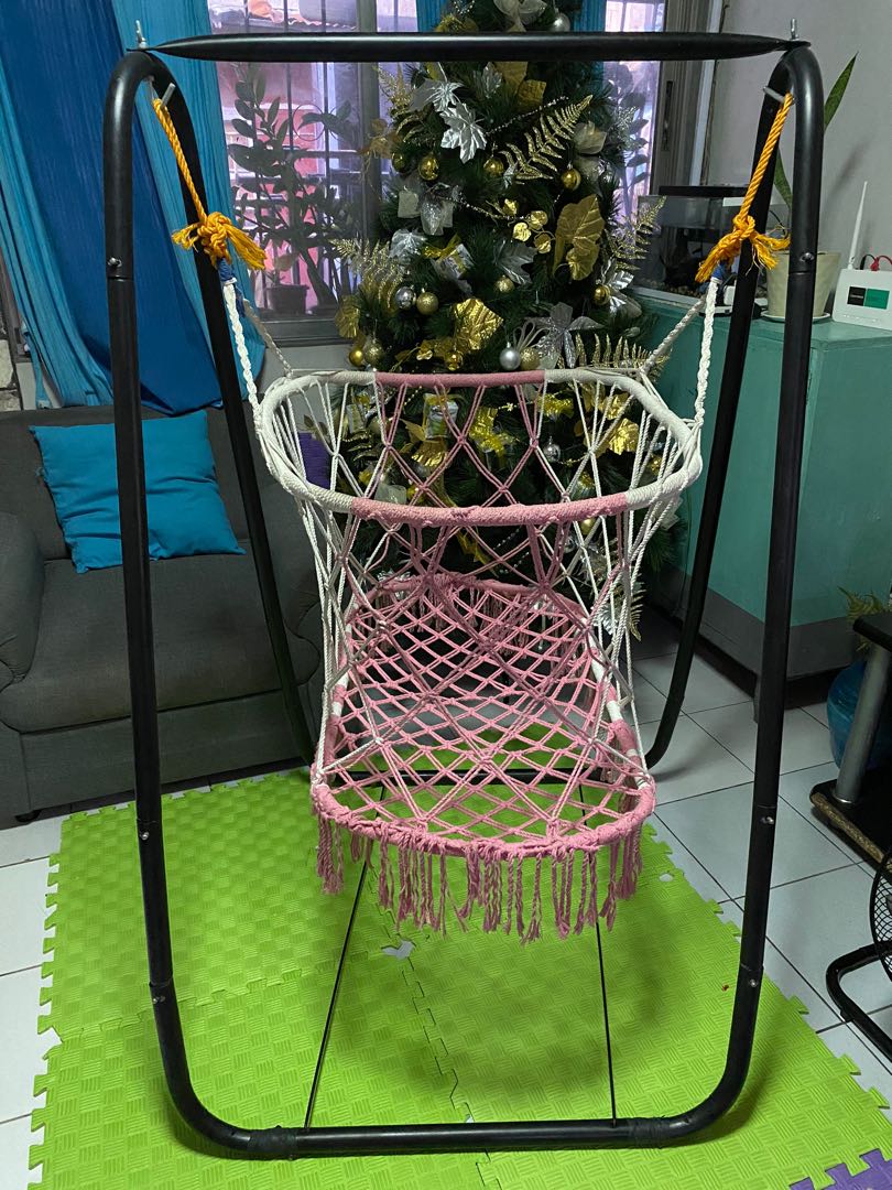 Baby duyan with Metal Stand and Free Adult duyan, Babies & Kids, Baby