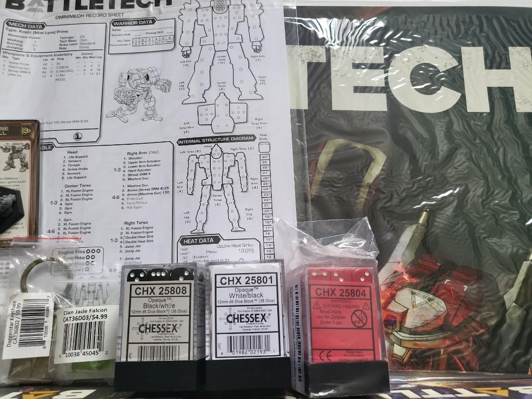 Battletech Kickstarter Allin starter set(Chessex Dice Included
