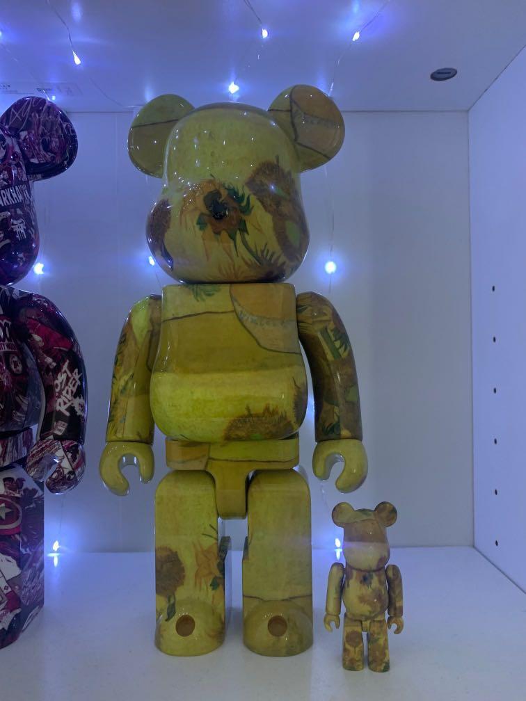Bearbrick Van Gogh Sunflowers 400 + 100, Hobbies & Toys, Toys & Games