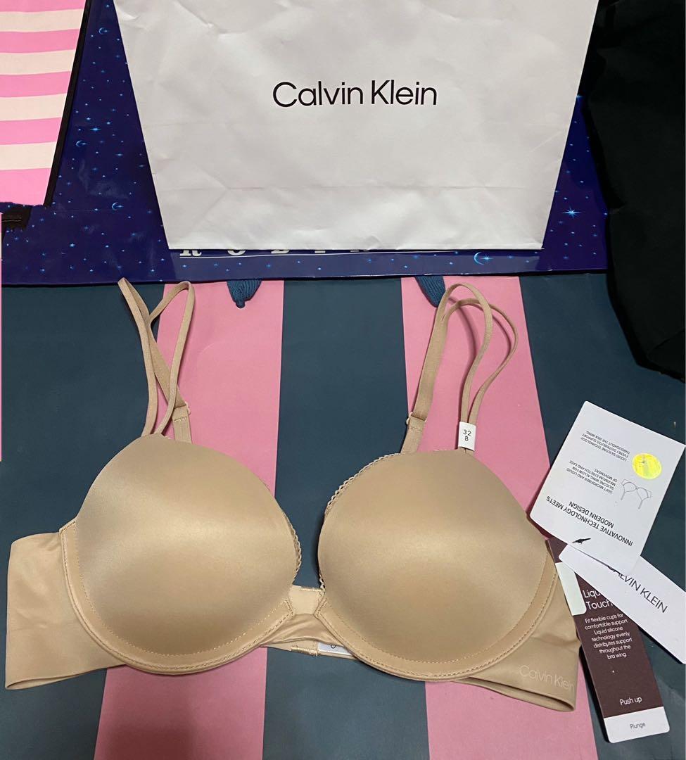 Calvin Klein Liquid touch Push up Plunge Bra, Women's Fashion, New