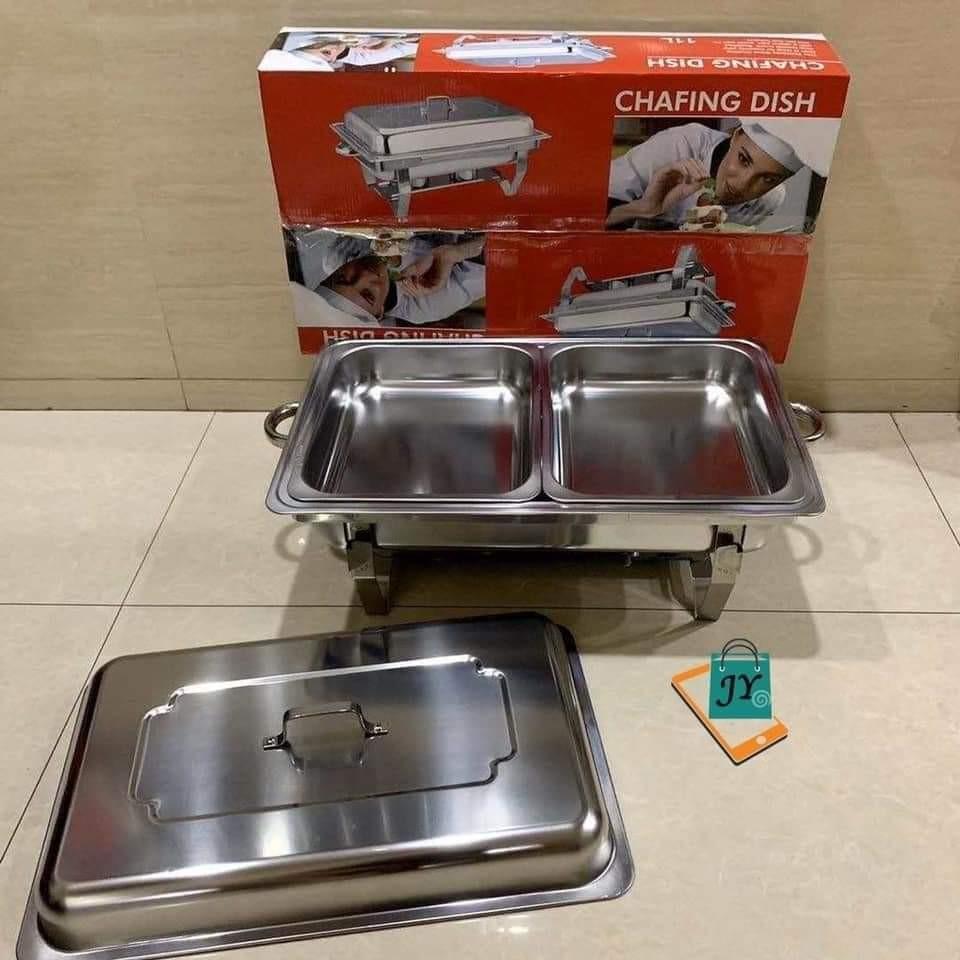 CHAFFING DISH DOUBLE 12L (Category: Food Organization & Storage) located in Manila. Submitted by imeldacsantiago (Listing ID 1170878956, Image 2). Description: CHAFFING DISH DOUBLE 12L CODE JUYA09032026 PRICE 970 CUT OFF OF ORDERS 11AM (SAME DAY DELIVERY WITHIN MANILA AREA) VIA GRAB, LALAMOVE MOP: COD (MANILA AREA, CAVITE,BULACAN NEXT DAY DELIVERY) GCASH (MANILA, CAVITE, BULACAN AREA, SAME DAY DELIVERY) BDO REMITTANCE CENTERS PLS PM US FOR ORDERS