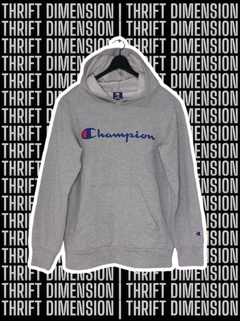 CHAMPION Lightweight Jersey Pullover Hoodie Oxford Grey Men s