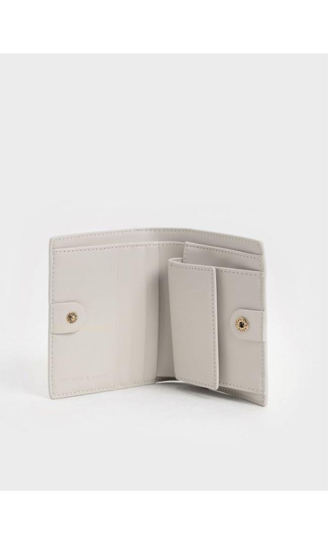 Charles and Keith Evelynn snap button mini wallet, Women's Fashion