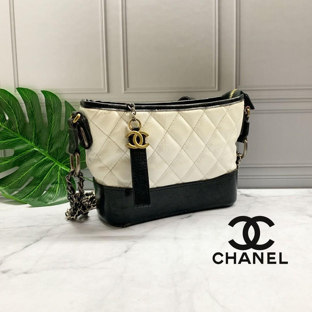 Tas Chanel Gabrielle Hobo Bag 2Way Shoulder White