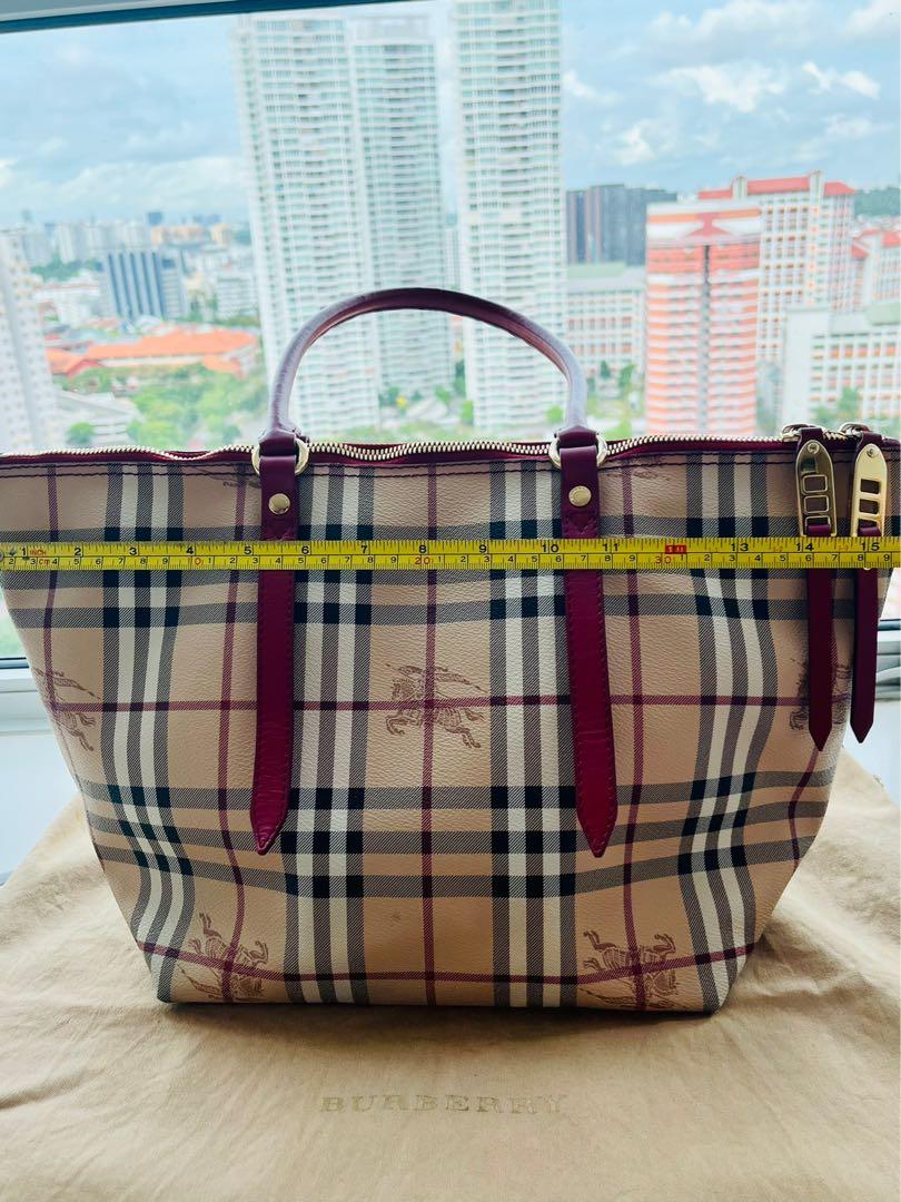 Burberry on sale tote sale