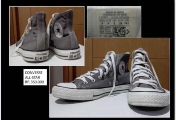 converse grey size 7
