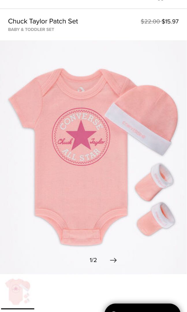 Converse Newborn Set, 嬰兒及小童流行時尚- Carousell
