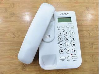 Corded Phone Caller ID Wall&Desktop Landline Telephone for Home Office White