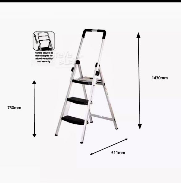 Cosco Magic Fold 3 steps Ladder, Furniture & Home Living, Home