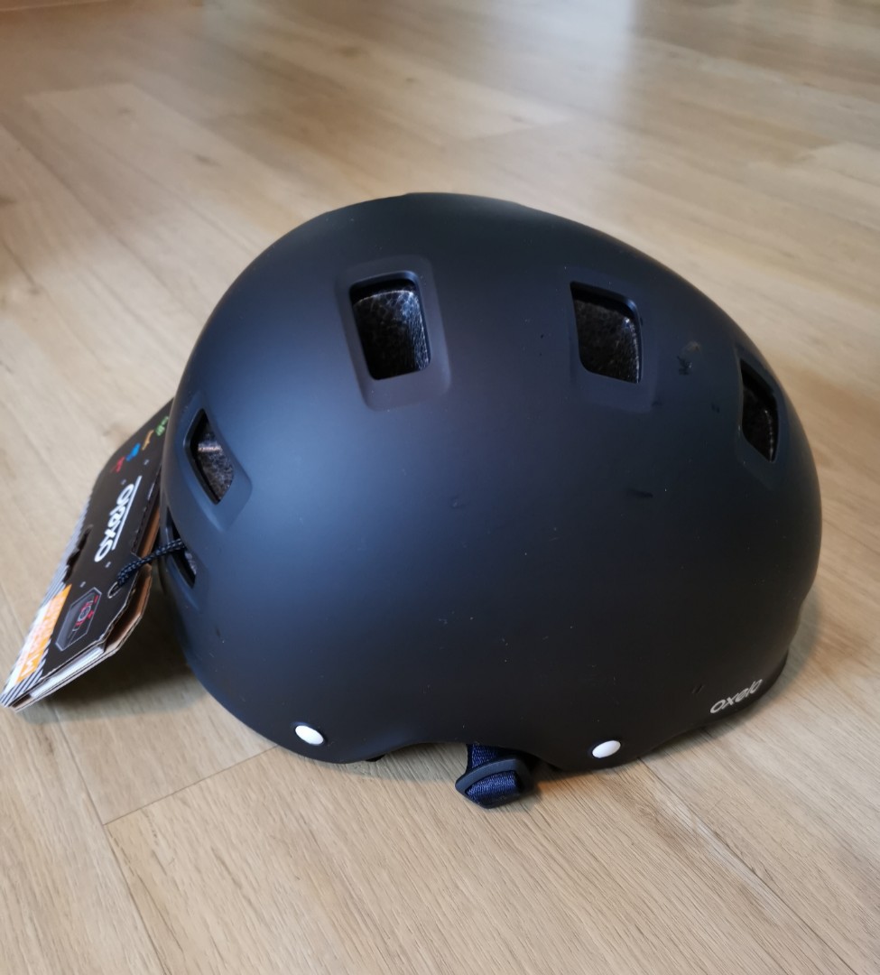 Decathlon Inline Skate Helmet Oxelo MF 500 Black, Sports Equipment