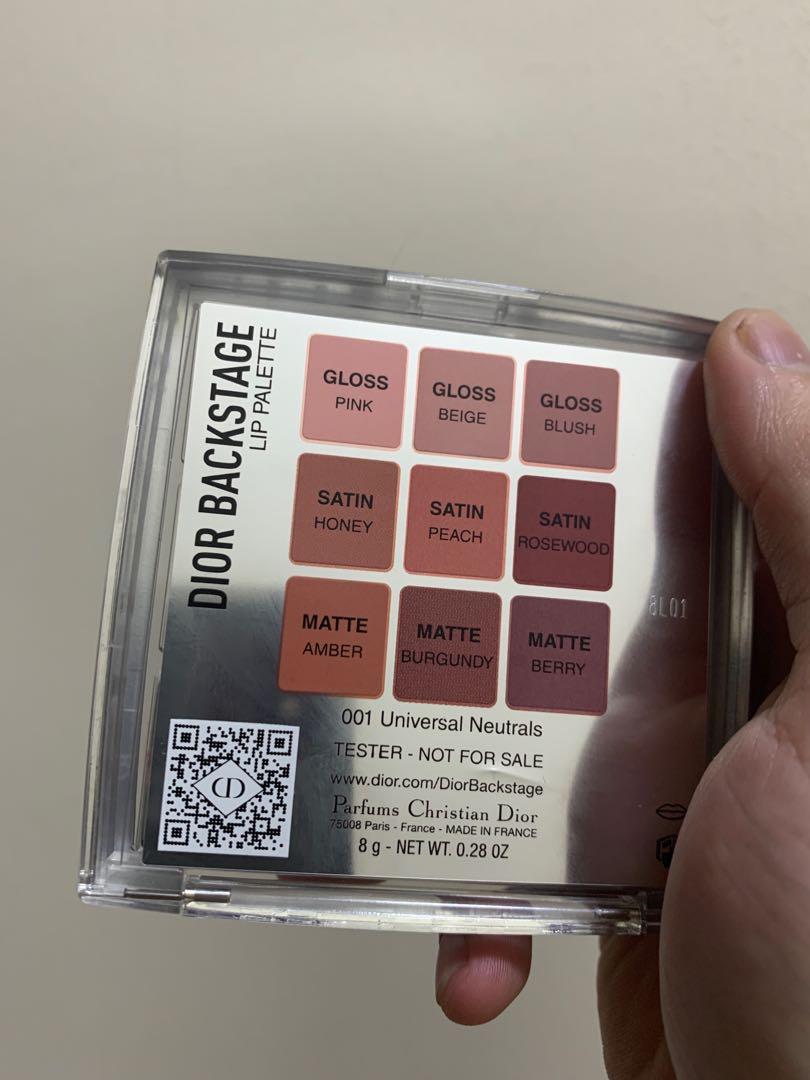 Dior backstage Lip Palette 01 Universal Neutral