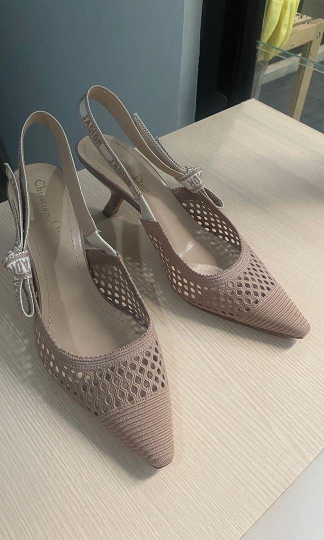 dior mesh slingback