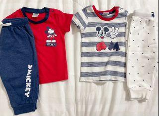 Disney Baby Shirts and Jagger Pants 2 Sets