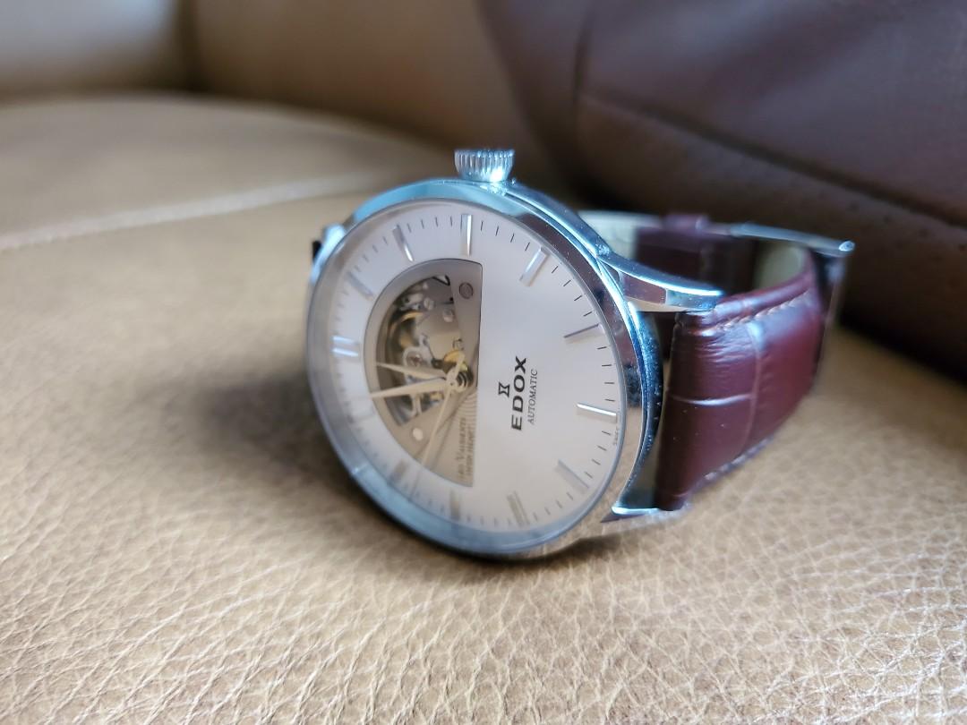 Edox les vauberts on sale automatic men's watch