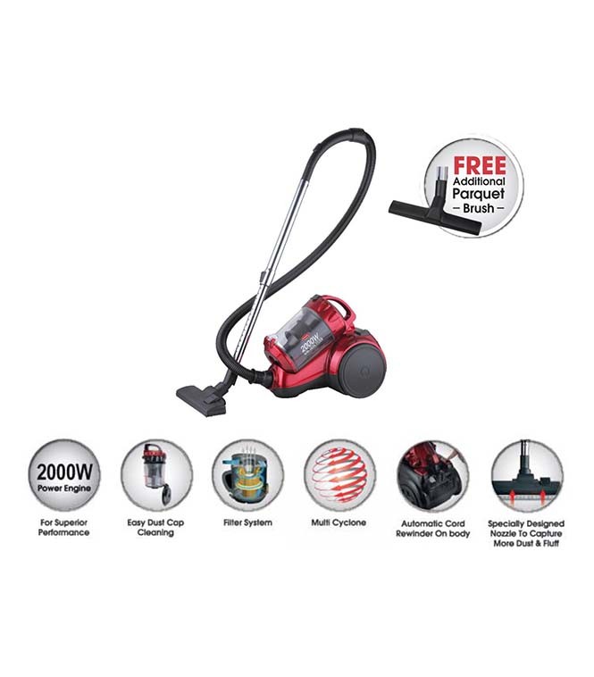 EuropAce MultiCyclone Vacuum Cleaner with HEPA Filter EVC3200S, TV