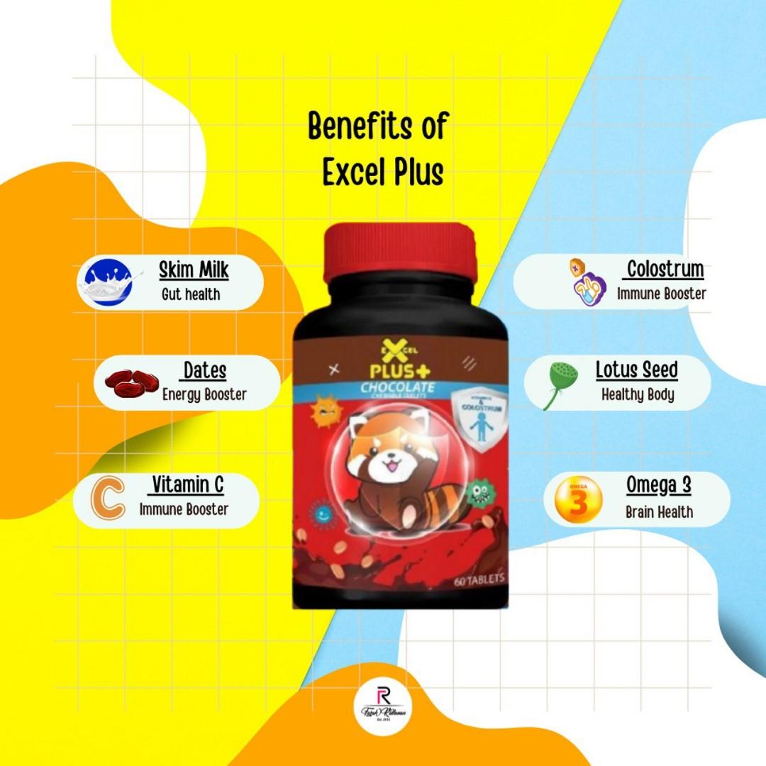 Excel Plus, Health & Nutrition, Health Supplements, Vitamins