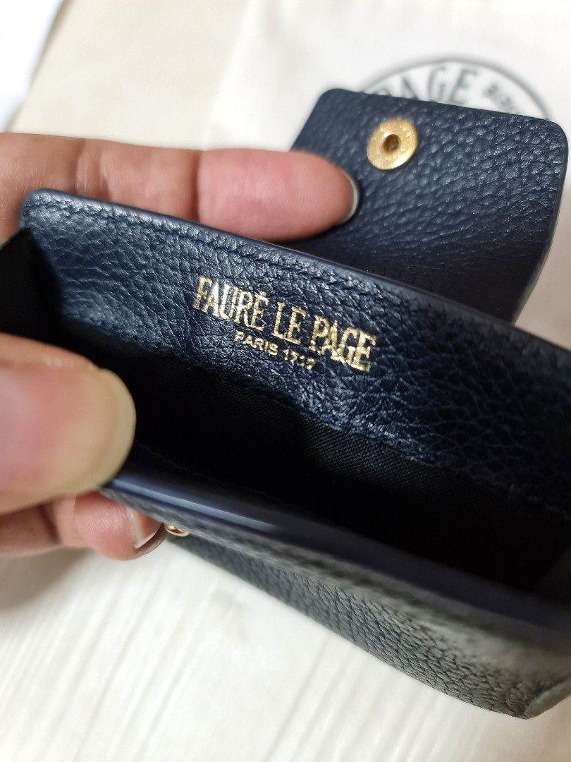 Fauré Le Page Brown Business Card Holder, Designer Brand, Authentic Fauré  Le Page