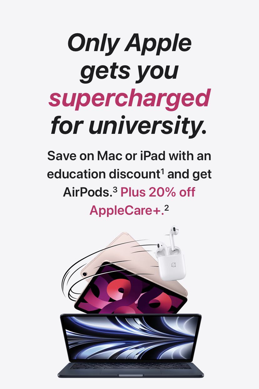 FREE apple education discount, Computers & Tech, Laptops & Notebooks on