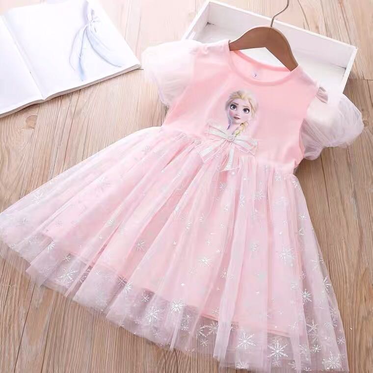 Frozen best sale dress pink