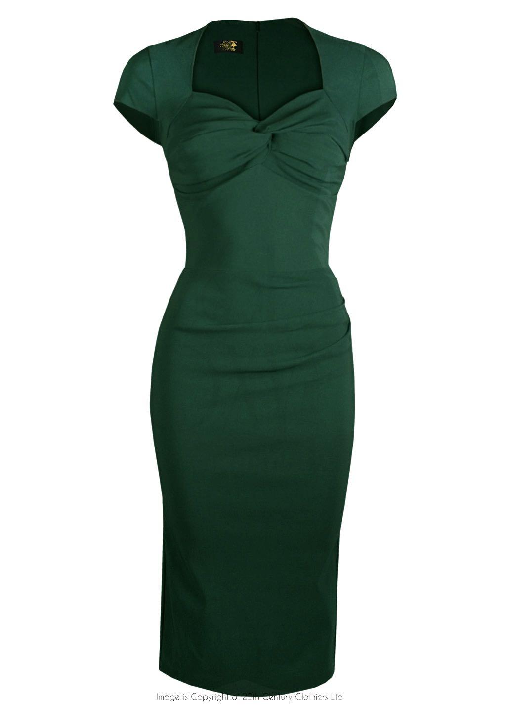 godiva london emerald green twist gown, Women's Fashion, Dresses & Sets ...