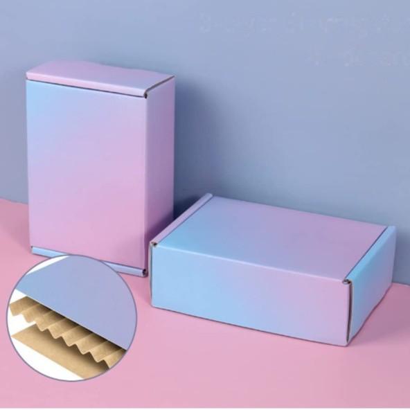Gradient Corrugated Box (Category: Storage Boxes & Baskets) located in Malabon City. Submitted by heyitskhen (Listing ID 1171008194, Image 1). Description: GRADIENT MAILER BOX T0 GRADIENT 15 x 10 x 4 cm with flip -20 each T1 GRADIENT 15x15x5 cm with flip-25 T2 GRADIENT 20 x 14 x 4cm with flip T13- GRADIENT 20x14x8cm with flip-35 each.