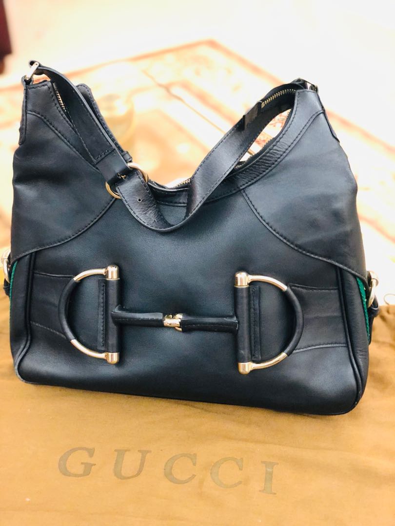 Gucci horsebit hobo large leather outlet
