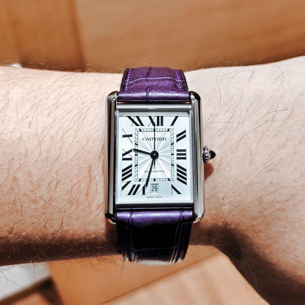 Cartier new arrivals purple watch