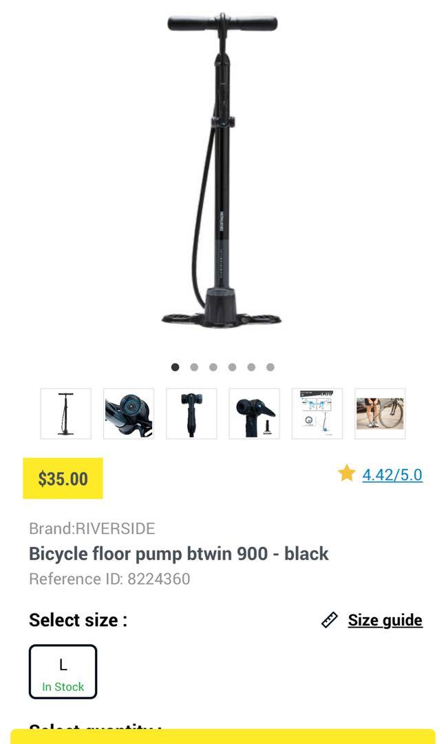 High End BTWIN 900 Floor Pump Sports Equipment Bicycles Parts Parts Accessories on Carousell