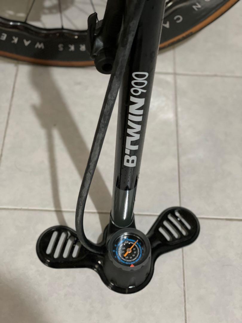 High End BTWIN 900 Floor Pump Sports Equipment Bicycles Parts Parts Accessories on Carousell