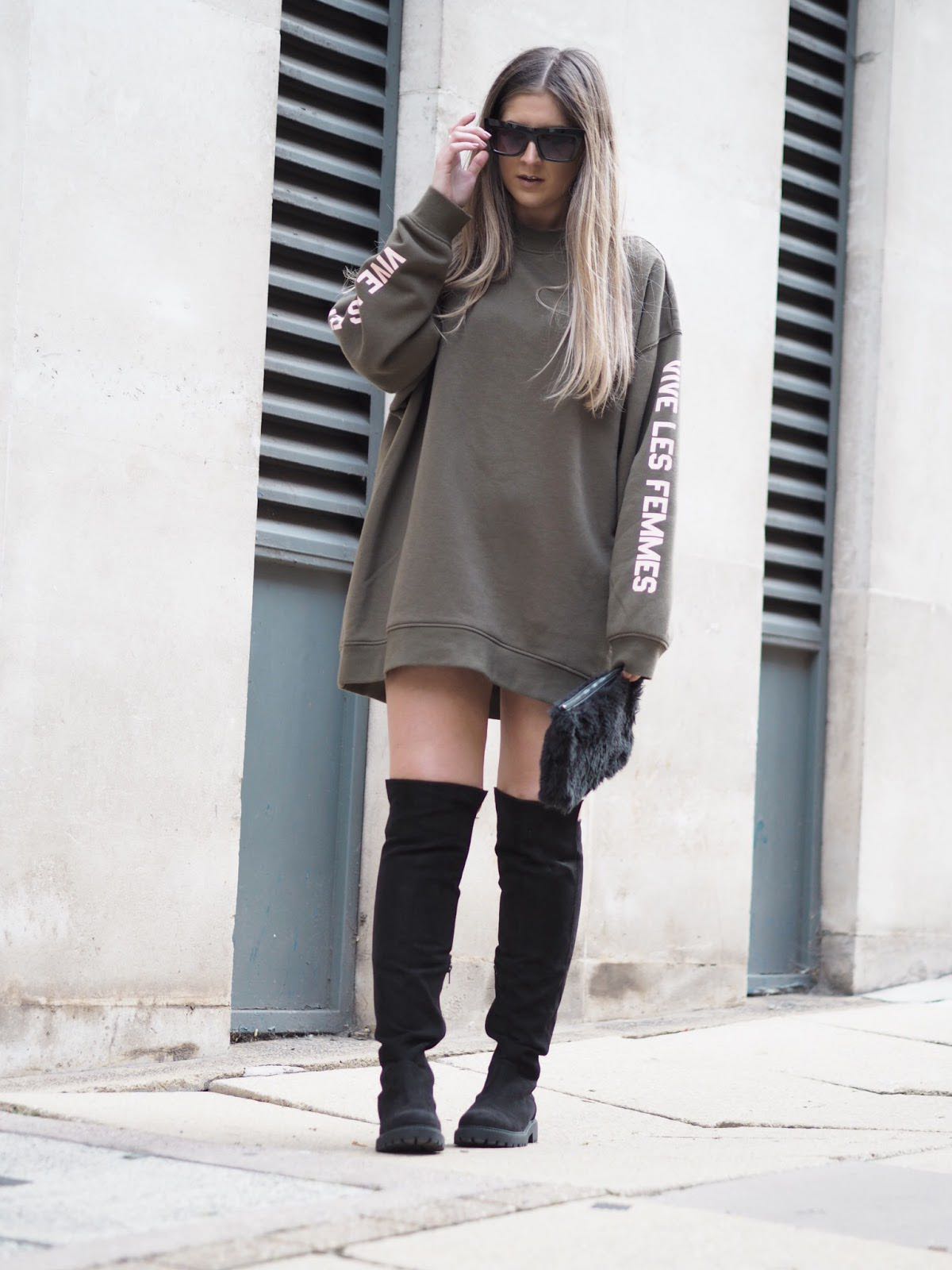 Oversized deals slogan jumper