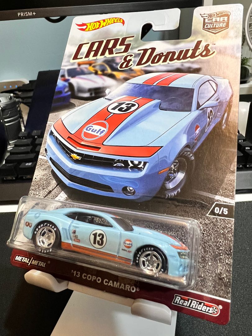 RLC Hot Wheels Premium Car Culture Red Line Club Exclusive 6th Car Set Cars  & Donuts 0/5 Chase '13 Copo Camaro Gulf, Hobbies & Toys, Toys & Games on  Carousell