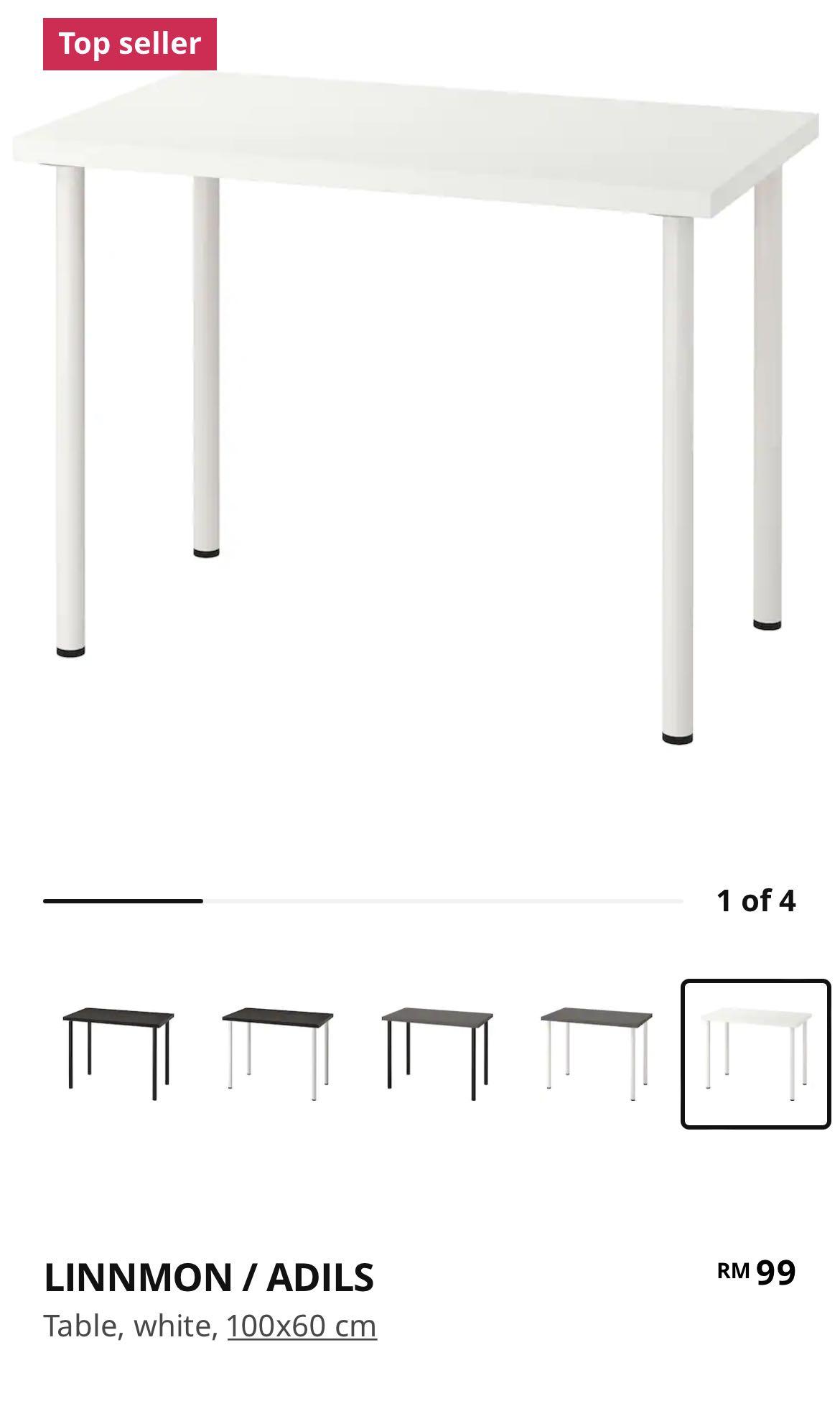 LINNMON Table top - white 100x60 cm