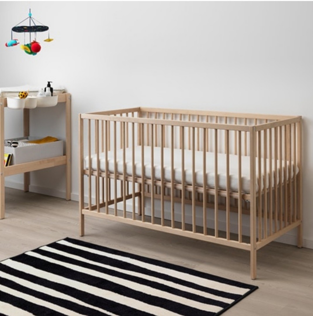 IKEA Sniglar Crib with Uratex Mattress, BNew, with Box, Babies & Kids, Baby Nursery & Kids
